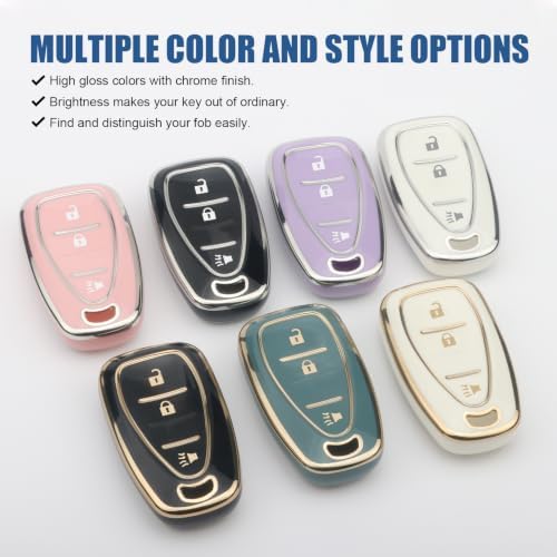 for Chevy Key Fob Cover, 3 Buttons TPU Key Cover - Image 6