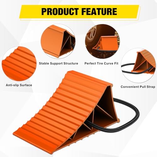 Nilight Wheel Chocks, Heavy Duty Wheel Stopper - Image 5