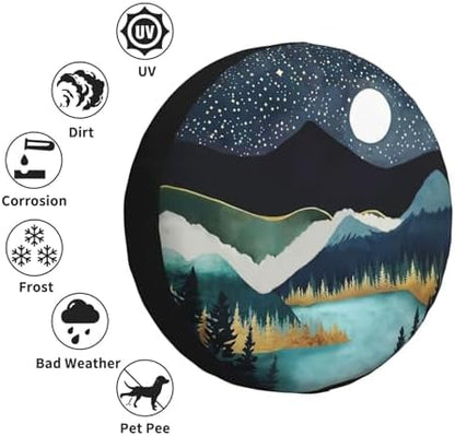 Spare Tire Cover Mountain Natural Scenery Wheel Protectors - Image 5