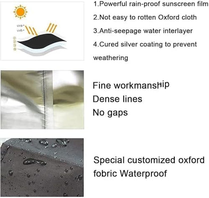 4 Tire Storage Cover, Heavy Duty Waterproof Fade Resistant Wheel Protector - Image 4