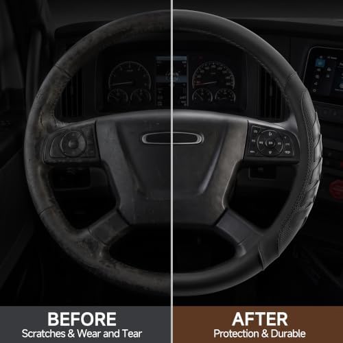 West Llama Semi Truck Steering Wheel Cover, Universal Fit 17.5-18 Inch Large - Image 6
