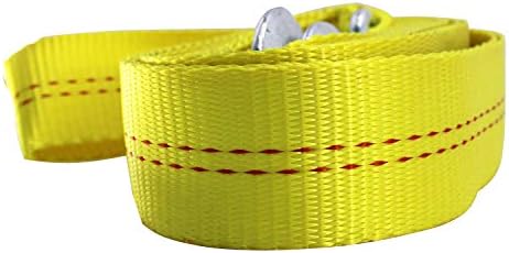 HFS Heavy-Duty Tow Strap with Hooks 10, 000-Pound Capacity Woven Polyester - Image 5