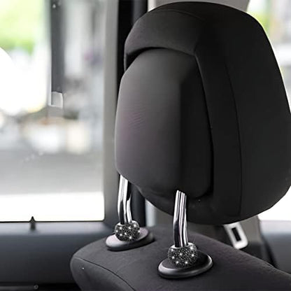 BELOMI 4 Pack Car Headrest Collars, Bling Car Head Rest Collars Rings Decor - Image 6