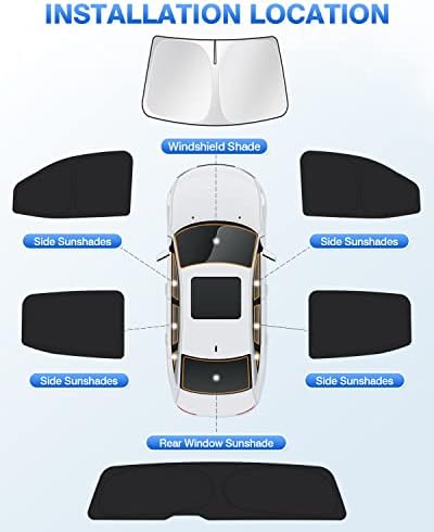Canvcle Windshield Sun Shade for 2015-2022 Chevrolet/Chevy Colorado 4 Door Side - Image 6