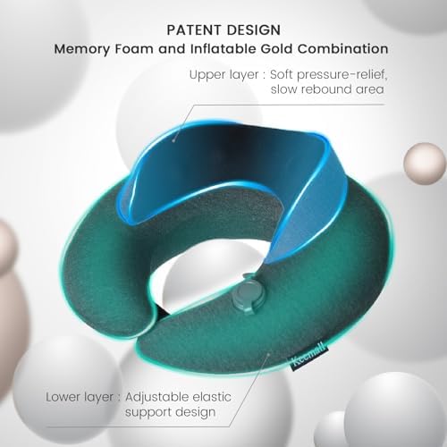 Keemall Upgraded Premium Inflatable Travel Neck Pillow - Image 3