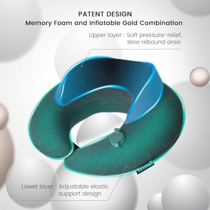 Keemall Upgraded Premium Inflatable Travel Neck Pillow - Image 3