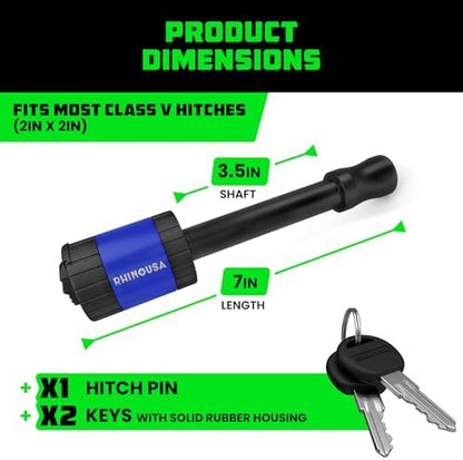 Rhino USA 2in Trailer Hitch Pin - Image 4