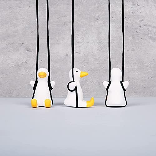 YGMONER Cute Swinging Duck Car Rear View Mirror Hanging Accessories Funny Car - Image 4