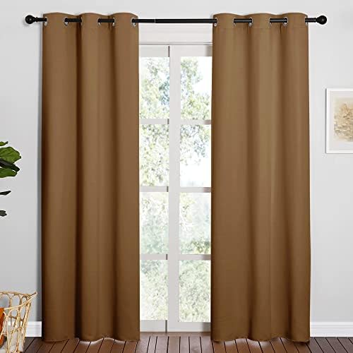NICETOWN Sleek Blackout Curtains, 2 Panels, W42 x L84-inch by NICETOWN