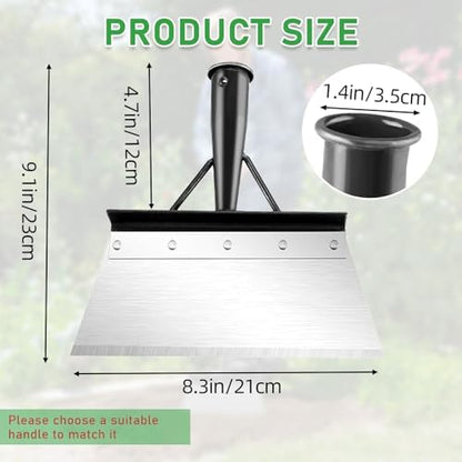 Multifunctional Garden Cleaning Shovel, Heavy Duty Steel Flat Shovel - Image 7