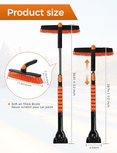 41" Ice Scrapers for Car Windshieldand Extendable Snow Brush - Image 4