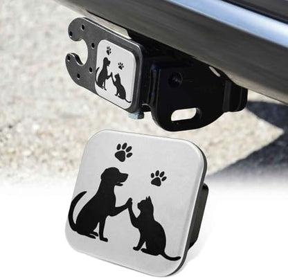 Dog and Cat Love Tow Hitch Covers Heavy Duty Rubber Trailer Hitch Cover 2" by Unknown