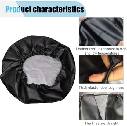 Spare Tire Cover for RV Trailer, 14 Inch Dustproof Leather Wheel Cover for Tire - Image 3