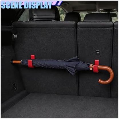 2PCS Car Trunk Umbrella Hook, Universal No Drilling Car Interior Storage Hanger - Image 3