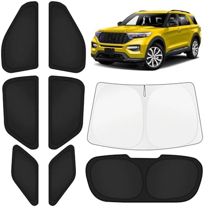 KUST Car Window Shades for Ford Explorer 2020-2025 2026 Windshield Sun Shade by KUST