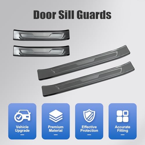 Door Sill Protector for Mazda CX5 2017-2025 Stainless Steel Door Sill Guard - Image 3