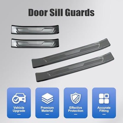 Door Sill Protector for Mazda CX5 2017-2025 Stainless Steel Door Sill Guard - Image 3