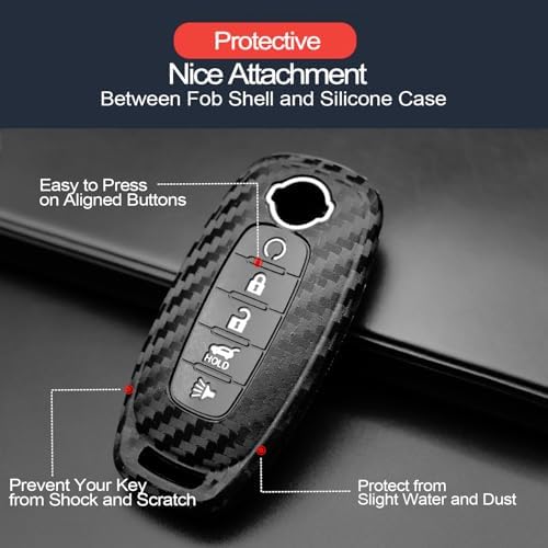 2pcs Compatible with Nissan Key Fob Cover Case Key Chain fit - Image 4