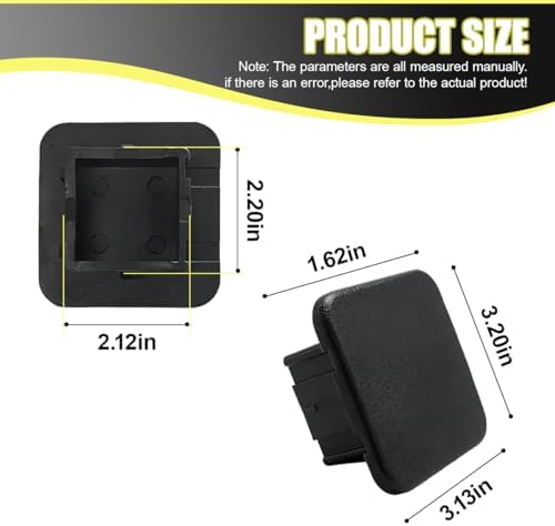 Trailer Hitch Cover, 2 Inch Rubber Heavy Duty Tow Receiver Tube Plug Cap - Image 2