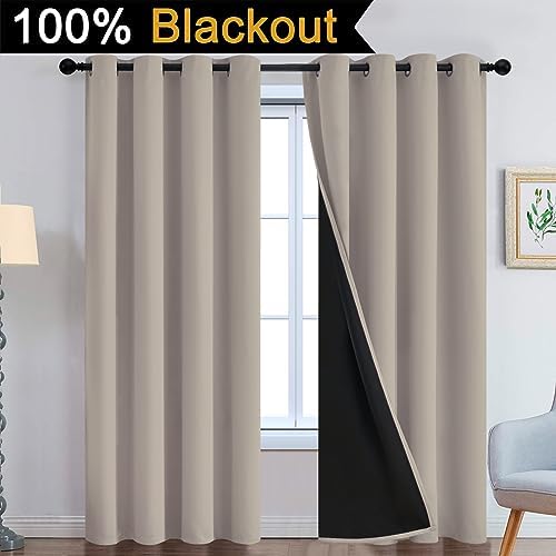 Yakamok Natural Blackout Curtains 84 Inches Long - Image 2