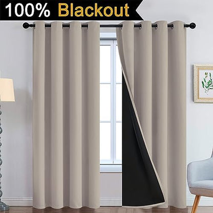 Yakamok Natural Blackout Curtains 84 Inches Long - Image 2