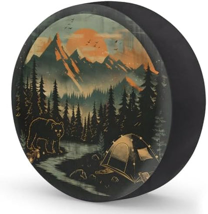 Mountain Spare Tire Cover 16in Spare Wheel Covers Tire Storage Cover - Image 2