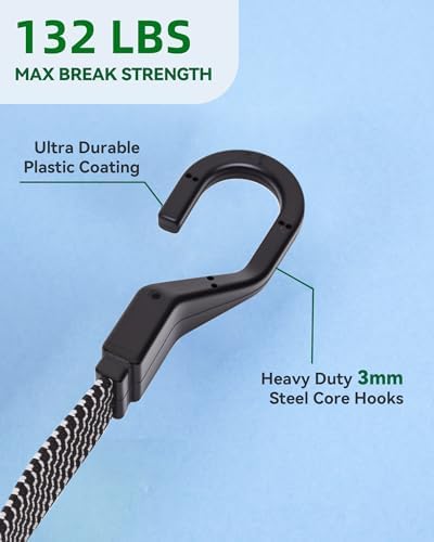 80" Flat Adjustable Bungee Cords - Image 4