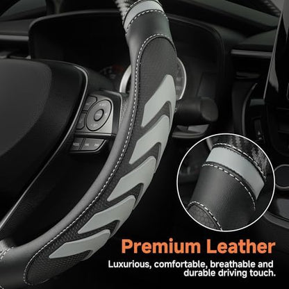 West Llama Car Steering Wheel Cover Anti-Slip, Sporty Design - Image 5