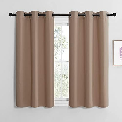 NICETOWN Small Window Kitchen Blackout Curtains, Thermal Insulated Solid by NICETOWN
