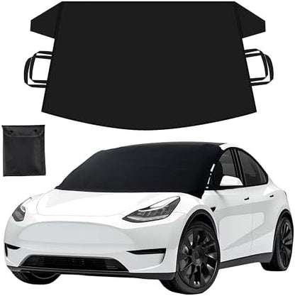 EcoNour Snow Cover for Tesla Model 3/Y, Windshield Cover for Ice and Snow by EcoNour