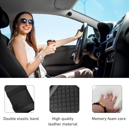 Car Center Console Armrest Pillow, Waterproof Leather Arm Rest Protector Cushion - Image 3