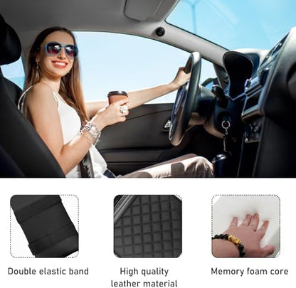 Car Center Console Armrest Pillow, Waterproof Leather Arm Rest Protector Cushion - Image 3