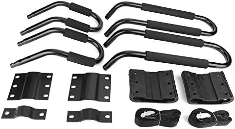 Keenso Kayak Carrier Rack Set for car roof top crossbars, J Shape Cradle - Image 2