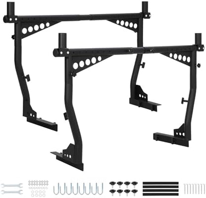 Adjustable Steel Truck Ladder Rack, 1000 Lbs Capacity, Pick-Up Truck Bed Ladder by Hipicute