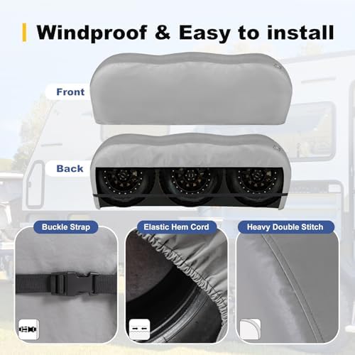 Explore Land Triple Axle Tire Cover Fit Tire Diameters 29"-31.75" - Image 6