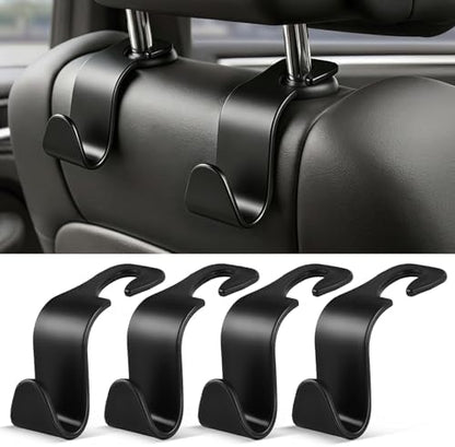 SINGARO 4 Pack Car Seat Headrest Hooks, Vehicle Back Seat Hanger Storage by SINGARO