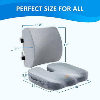 SAIREIDER Lumbar Support Pillow and Office Chair Cushion, Memory Foam Car Seat - Image 6