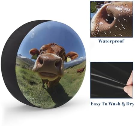 Cows Spare Tire Cover Waterproof Dust-Proof Spare Wheel Covers - Image 4
