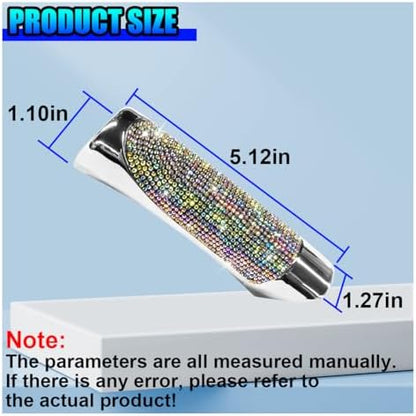 Bling Car Handbrake Cover, ABS Rhinestone Automotive Brake Levers Anti-Scratch - Image 2