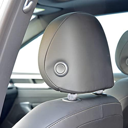 BELOMI 4 Pack Car Headrest Collars, Bling Car Head Rest Collars Rings Decor - Image 5