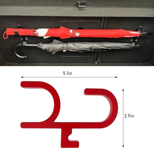 2 PCS Car Umbrella Hook, Stable Installation Rain Gear Hook Universal Towel - Image 2