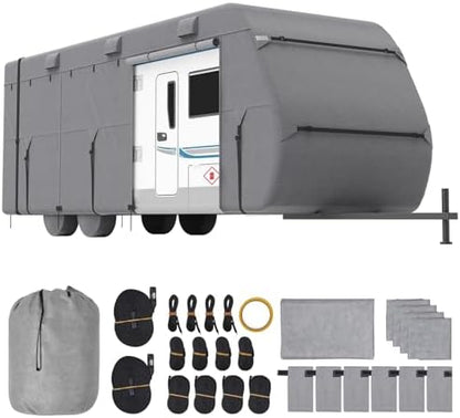 VEVOR Travel Trailer Cover, 22-24 ft RV Cover, 4-Layer Non-Woven Fabric Camper by VEVOR