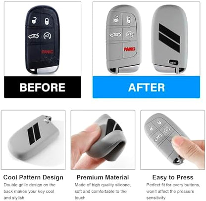 Key Fob Cover for Dodge Accessories 5 Button Key Fob Case - Image 4