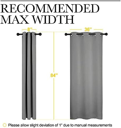 NICETOWN Thermal Insulated Curtains, 2 Panels, W42 x L84-inch - Image 6
