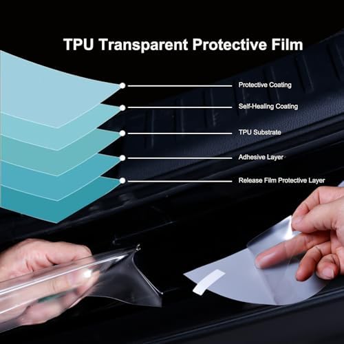 Car Door Sill Protector for Toyota Corolla 2014-2019, 8.5 Mil Clear TPU PPF - Image 2