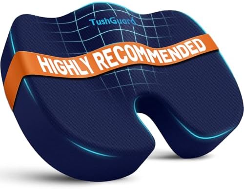 TushGuard Seat Cushion for Office Chair, Memory Foam Chair Cushion by TushGuardSeatCushonsPillows