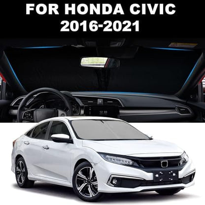 Foldable Front Windshield Sunshade fit - Image 2