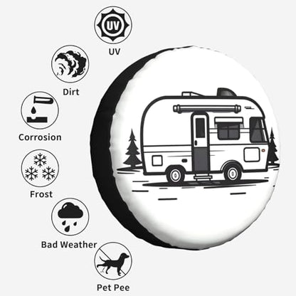Touring Car Spare Tire Cover Wheel Protectors - Image 5