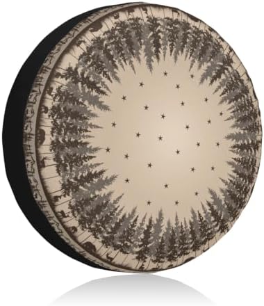 Spare Tire Cover for RV Camper Trailer Bear Deer Mountains Forest by Unknown