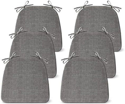 IASEAHK Chair Cushions for Dining Chairs Set of 6, Non Slip Kitchen Chair Pads by IASEAHK